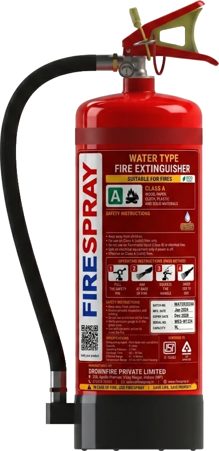 FireSpray water type fire extinguisher 9 litre