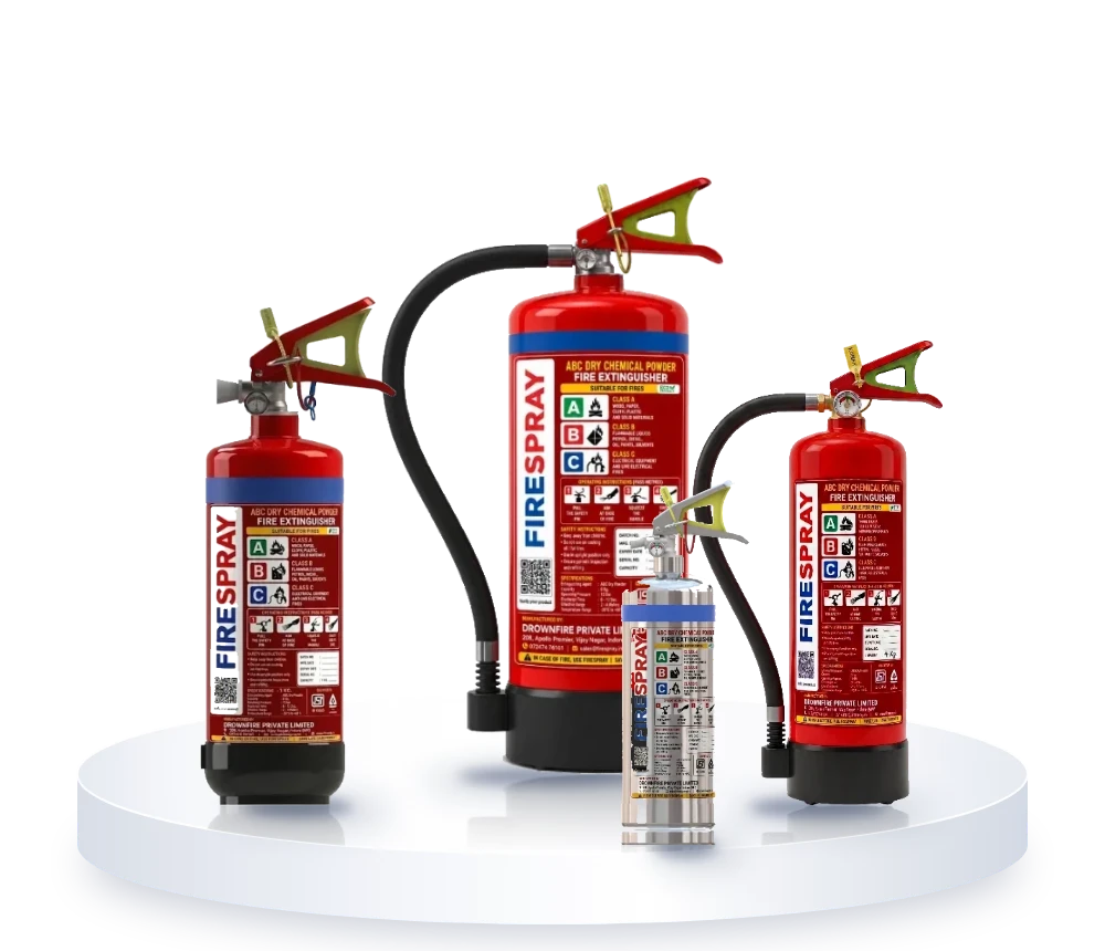 ABC fire extinguisher supplier: FireSpray MAP 90, MAP 50, MAP 40 and stainless steel ABC